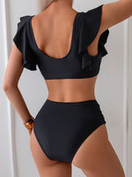 Conjunto de Bikini de Color Sólido