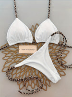 Bikini con cordones ajustables - 2 peças