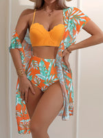 Bikini de Estampado Tropical - 3pcs