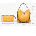 Bolsos de mano de cuero de alta calidad para mujer, conjuntos de bolsos de mano de moda, bolso de hombro grande, bolsos de mensajero cruzados, Sac A Main