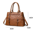 Bolso elegante para mujer, bolsos con asa superior de cuero de alta calidad, bolso de hombro tipo bandolera para mujer, bolso informal, Bolso de Marca Lujo