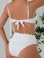 Bikini de perlas blanco