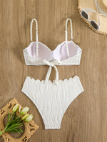 Bikini de perlas blanco