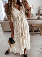 Vestido Elegante con Estampado Floral tipo Encaje