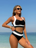 Bikinicon Tirantes Anchos y Bloques de Color