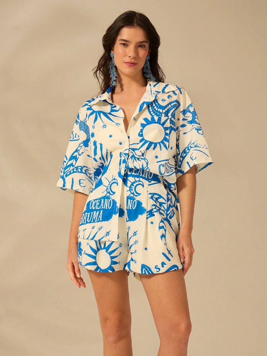 Set tropical 2 piezas - sol, luna y mar