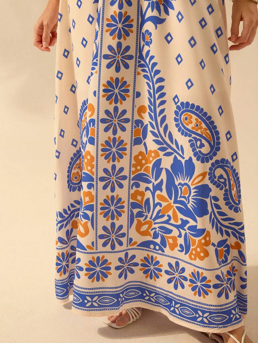 Vestido Largo Rododendro Boho con Tirantes Finos
