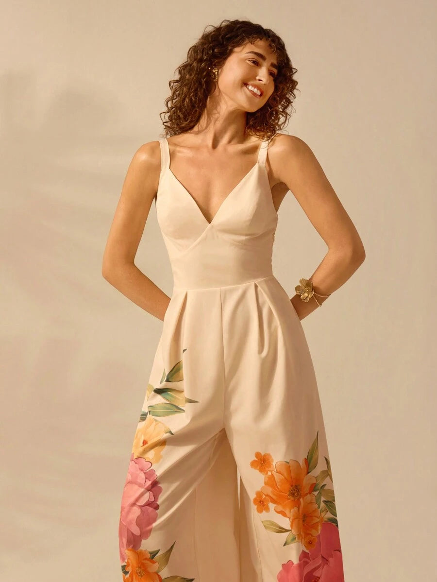 Enterito Damasco Floral Boho sin Mangas
