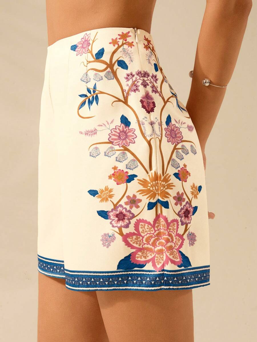 Short Floral Tropical Boho de Verano