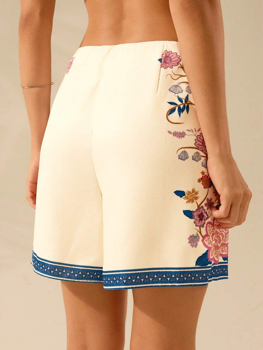 Short Floral Tropical Boho de Verano