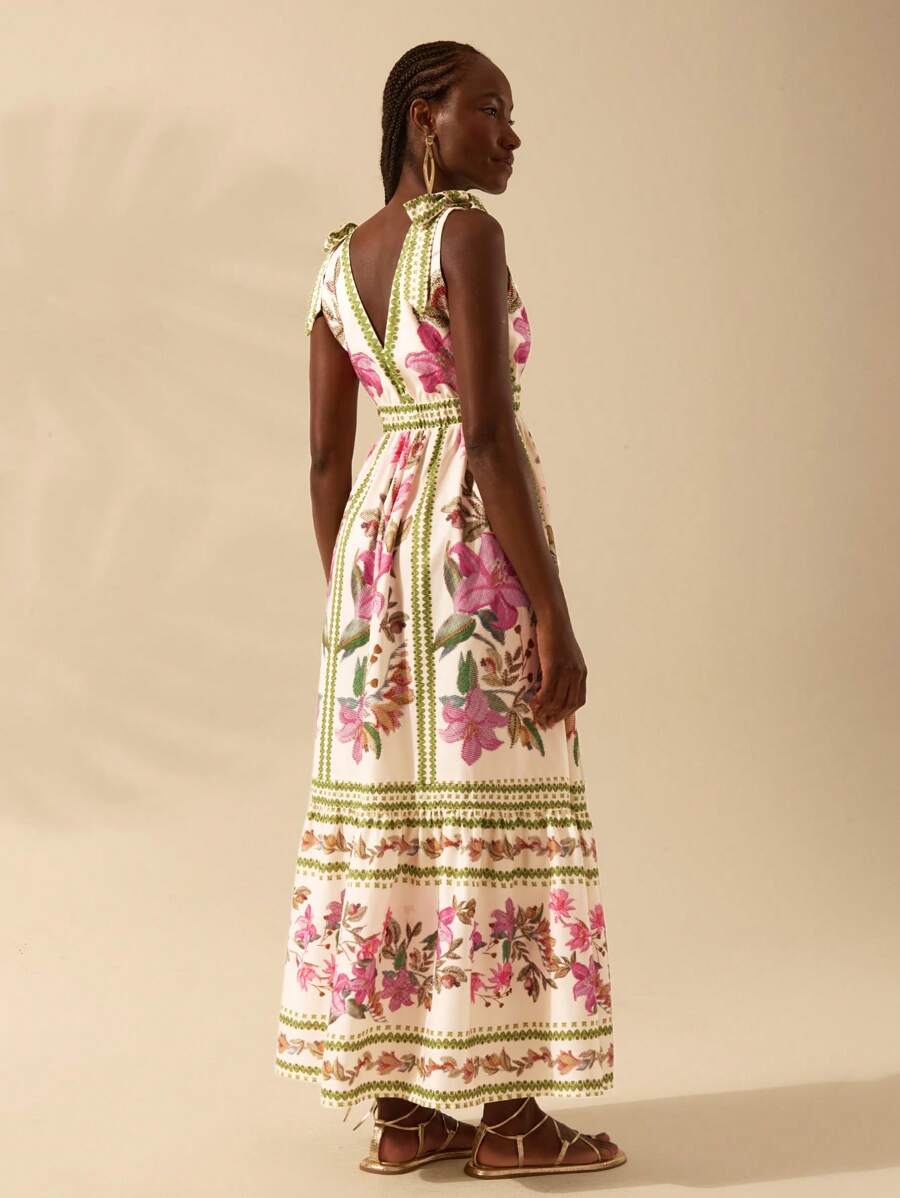 Vestido Floral con Tirantes Finos