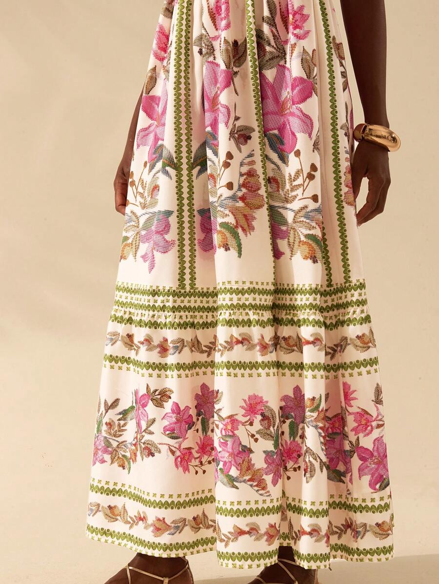 Vestido Floral con Tirantes Finos
