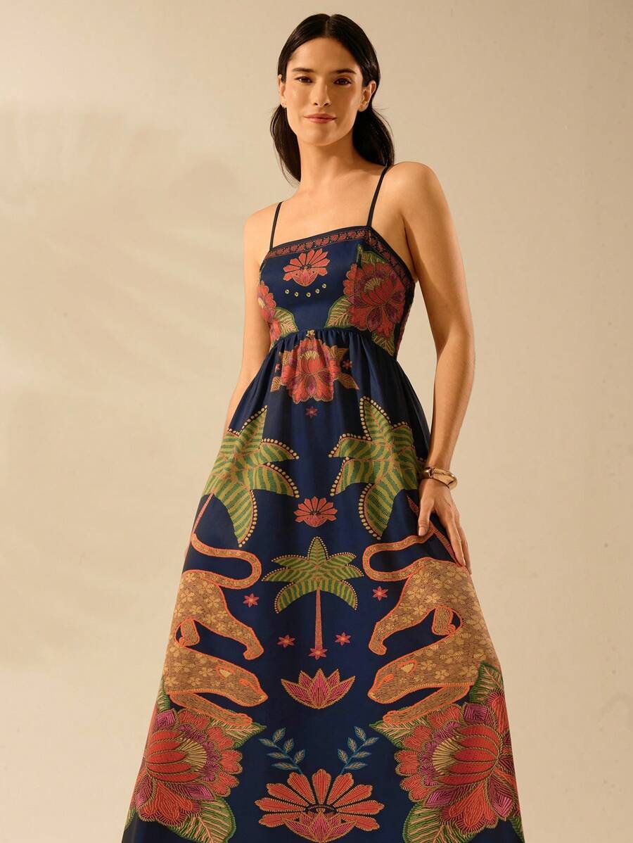 Vestido Largo Coco, Leopardo & Azalea, Espalda Abierta