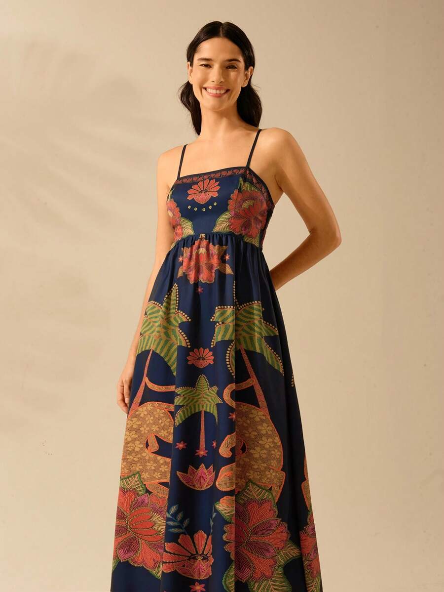 Vestido Largo Coco, Leopardo & Azalea, Espalda Abierta