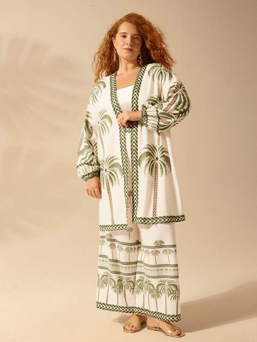 Pantalón Coco Boho Plus Size Verano Playa