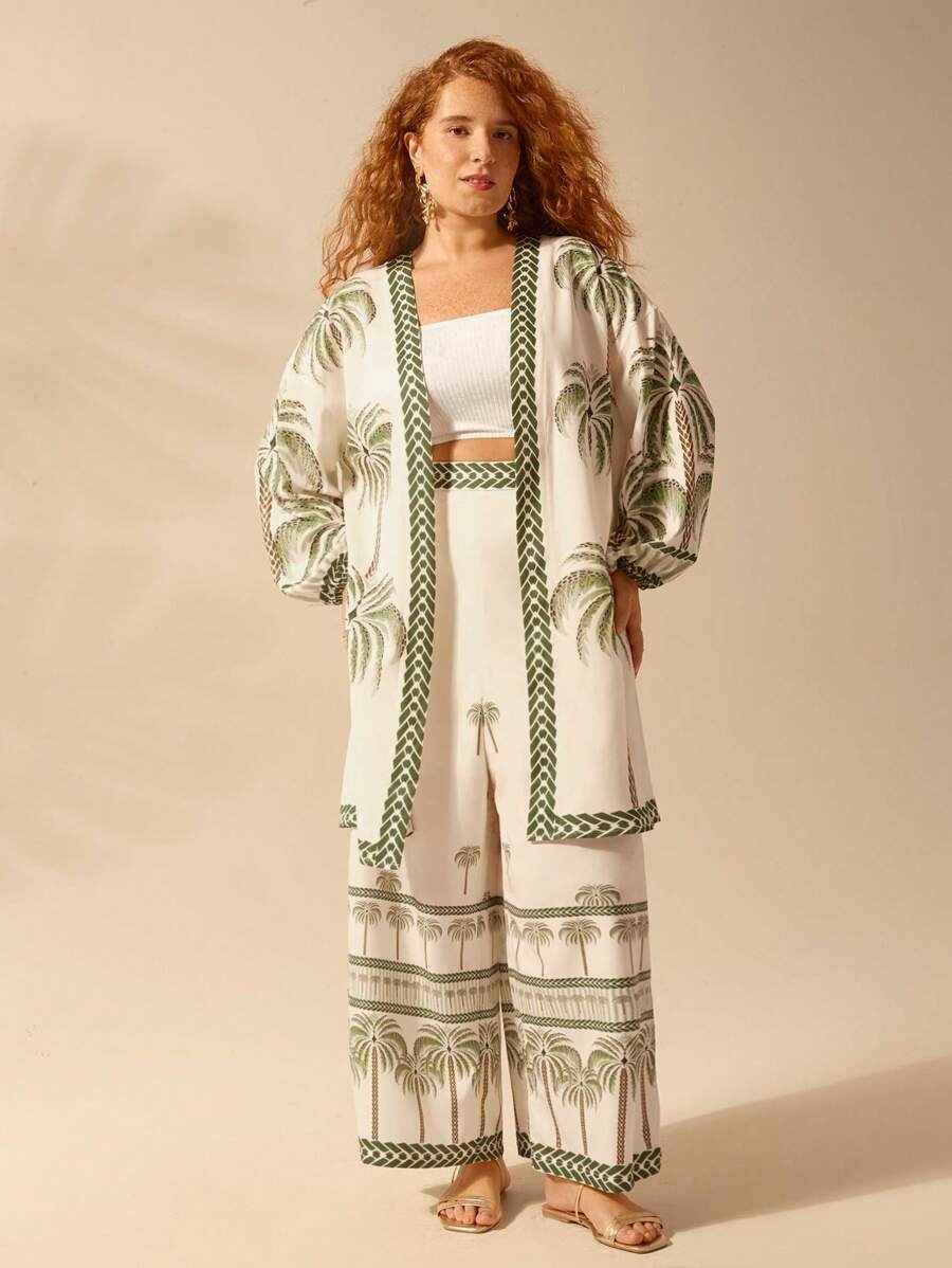 Pantalón Coco Boho Plus Size Verano Playa