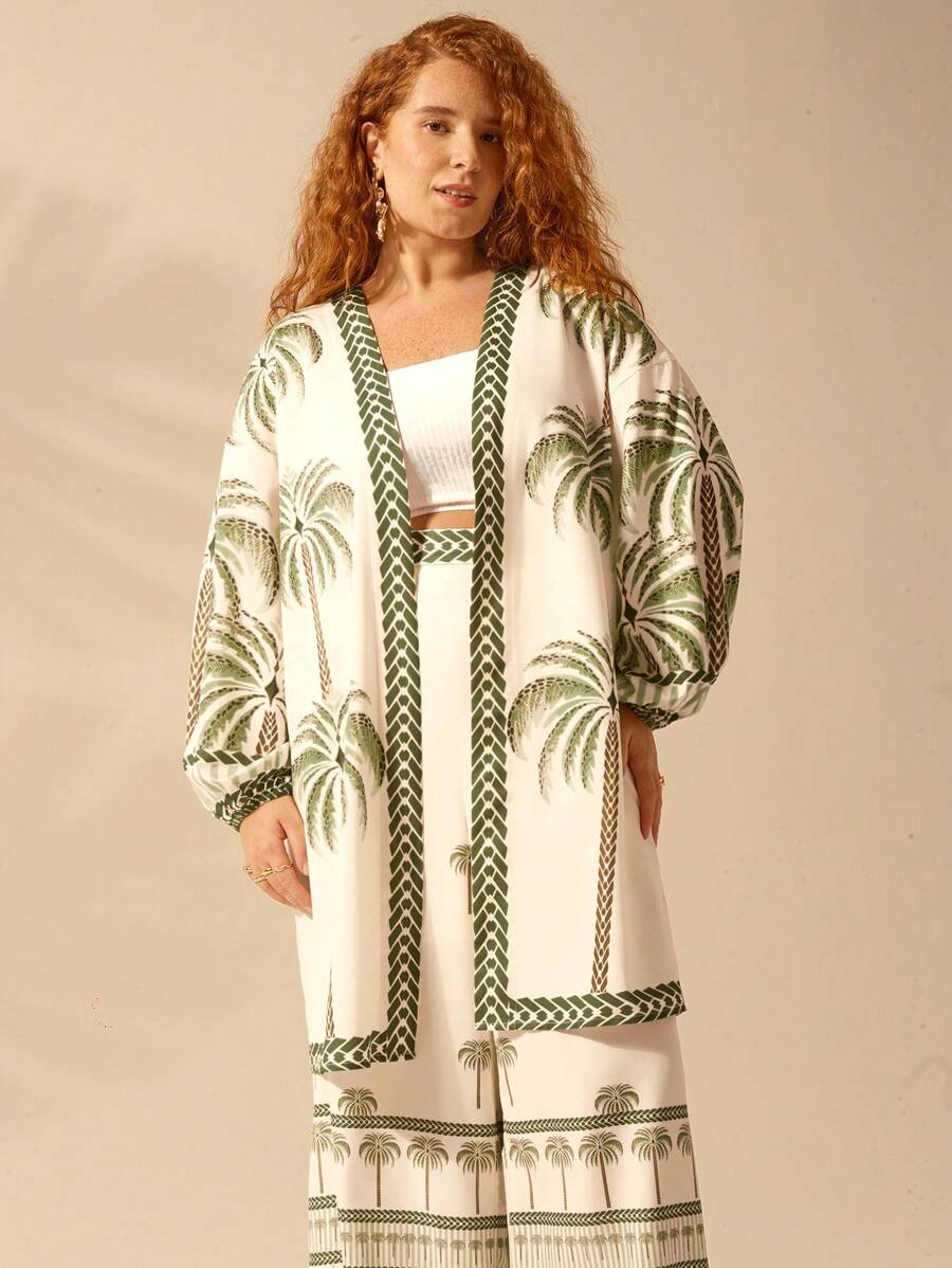Pantalón Coco Boho Plus Size Verano Playa