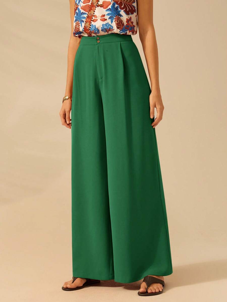 Pantalón Holgado Marrón Naranja de Playa