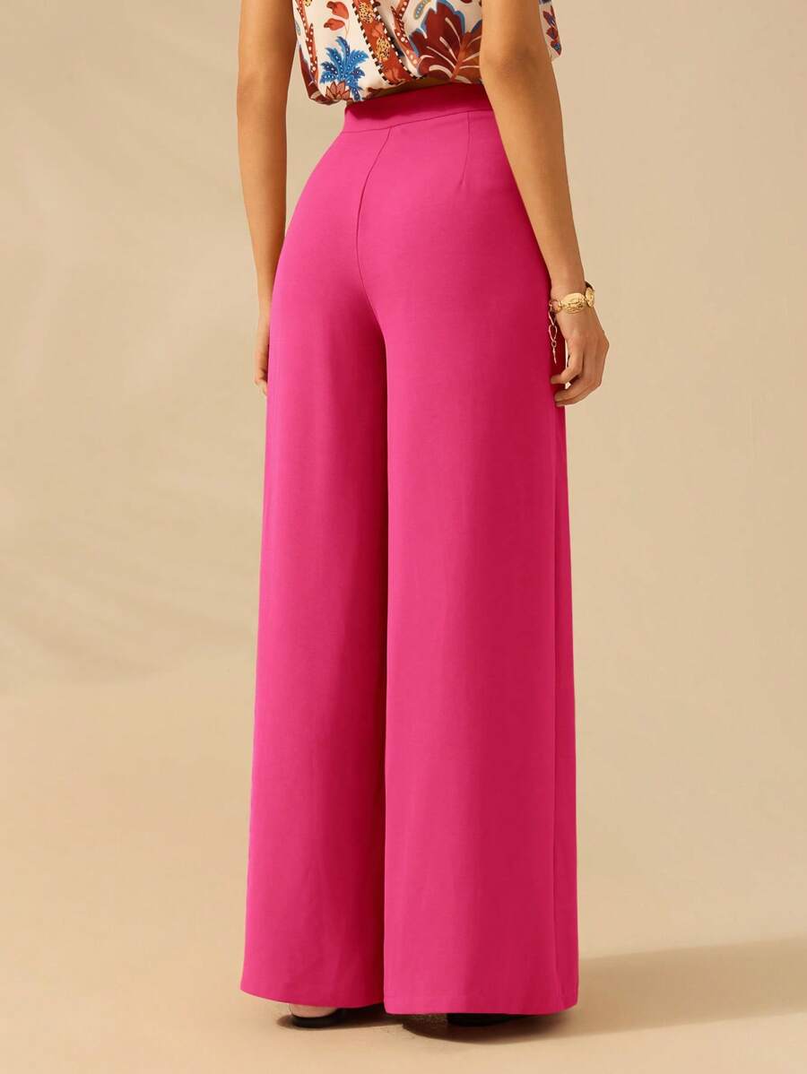 Pantalón Holgado Marrón Naranja de Playa