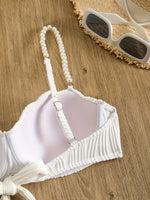 Bikini de perlas blanco