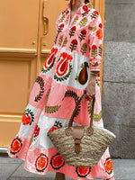 Vestido Maxi Elegantecon Estampado Floral