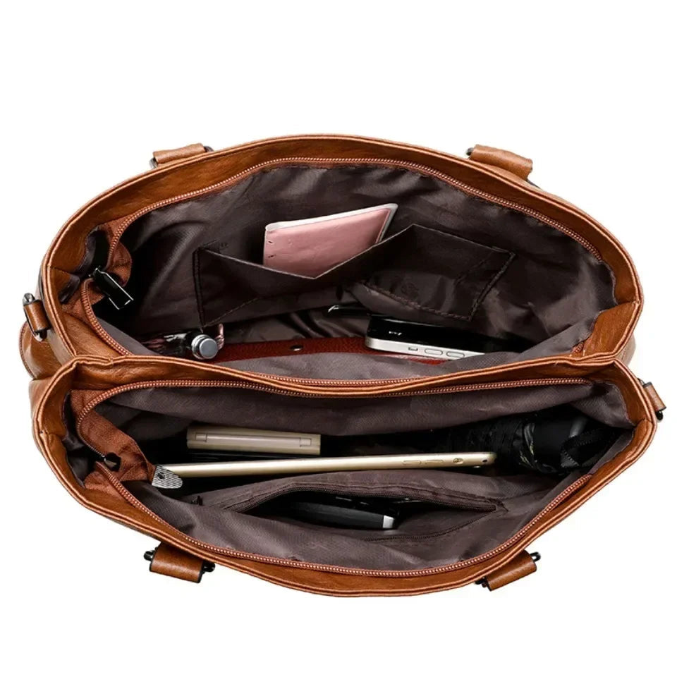 Bolso elegante para mujer, bolsos con asa superior de cuero de alta calidad, bolso de hombro tipo bandolera para mujer, bolso informal, Bolso de Marca Lujo