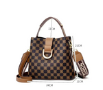 Bolso tipo cubo elegante y elegante con asa superior y una sola correa para el hombro para mujer