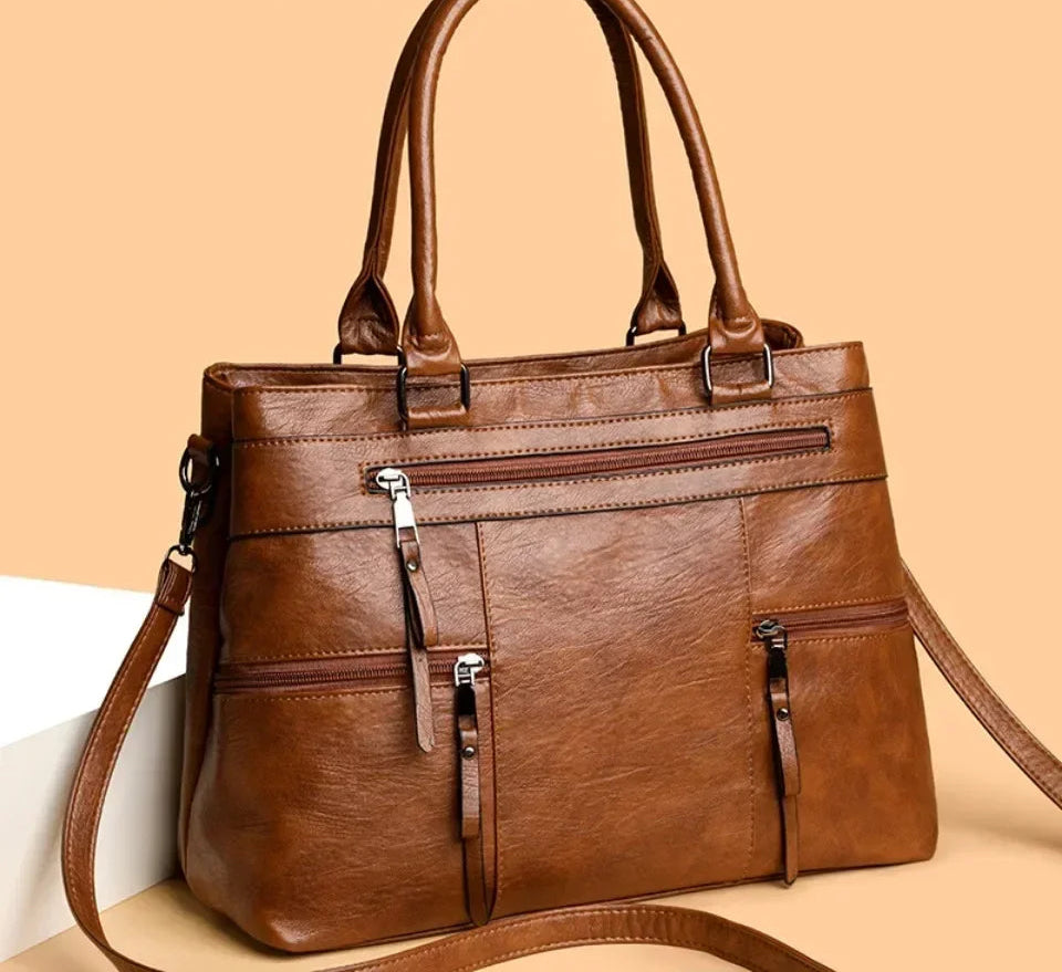 Bolso elegante para mujer, bolsos con asa superior de cuero de alta calidad, bolso de hombro tipo bandolera para mujer, bolso informal, Bolso de Marca Lujo