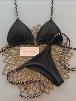 Bikini con cordones ajustables - 2 peças