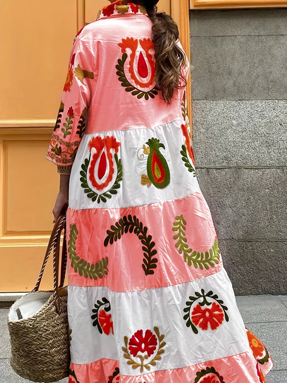 Vestido Maxi Elegantecon Estampado Floral